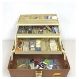 Plano Tackle Box w/ Contents: Lures, Hooks, Sinker