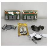 Outdoor Two Lamp Floodlight Fixtures 5 PC Lot