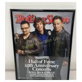 Framed Rolling Stone Magazine Cover 25th