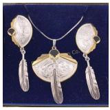 Western Style Necklace & Earring Set