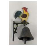 Cast Iron Rooster Bell 3" x 6" Tall