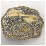 Montana Silversmiths Team Roper Belt Buckle