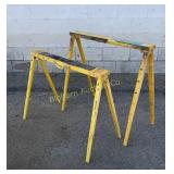 Metal Folding 38" Saw Horses Adjustable Height