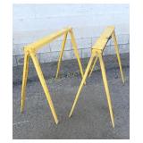 Metal Folding 38" Saw Horses Adjustable Height
