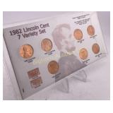 1982 Lincoln Cent 7 Variety Set