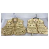 The "Pro" Fishing Vests Size S & L 2 PC Lot