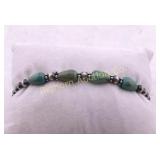 Stretch Bracelet Turquoise Sterling Silver