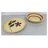 VTG Watt Pottery USA Starflower 15" Serving