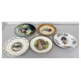 VTG Collector Plates 5 Pc Lot