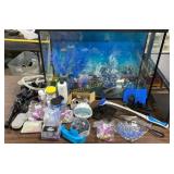 Topfin 30 Gallon Fish Aquarium w/ Accessories