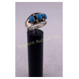 Ring Size 12 Turquoise Sterling Silver