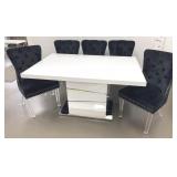 Modern Contemporary Dining Table w/ 5 Chairs