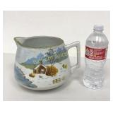 VTG Hand Painted Nippon Large Pitcher Mountain