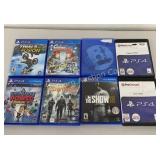 PS4 Game Assortment 8 Pc Lot