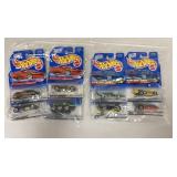 Hot Wheels 4 Cars Sets: Techno & Flyin