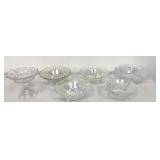 VTG Footed Bowls 5 PC Lot
