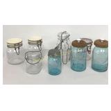 VTG Jars & Canisters Various Sizes & MFG