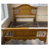 Kincade Oak Queen Full Bed