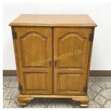 VTG Maple Rolling Dry Bar w/ Lift Top