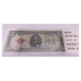 1928-F Five Dollar Red Seal Note