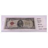 1928-D Five Dollar Red Seal Note