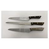 Miracle Maid Cutlery 8" & 9" Chefs & 10" Slicer