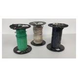 #10 Stranded Copper Wire Green, Black & White
