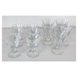 VTG Crystal Stemware 11 Pc Lot