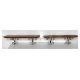 Wood & Metal  Wall Shelves