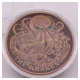 Five Ounce " The Kraken" .999 Copper Round