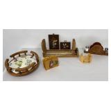 Wooden Lazy Susan, Napkin Holders, Book Rack
