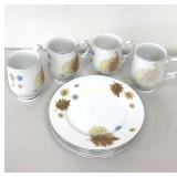 VTG Royalton Fine China 7ï¿½" Plates & Cups 8 Pc Lot