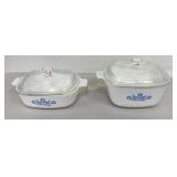 Corning Ware Square Casserole Dishes w/ Lids