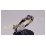 Ring Size 7 Sterling Silver & Amethyst
