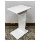 White Sofa Snack Table