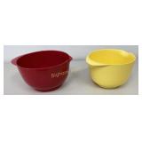 VTG Hutzler Bowls No 300 Red 8ï¿½", No 200 Yellow 7"