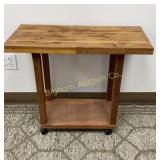 Wooden Cart  Approx 29" x 14" x 24" Tall