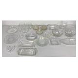 VTG Glass, Leaded Crystal Trinket Box, Bowls,