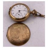 VTG Elgin Pocket Watch Not Running No Crystal,