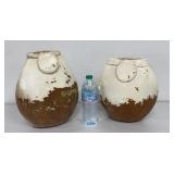 Terracott Decorative Pottery Vases 11' & 12' Tall