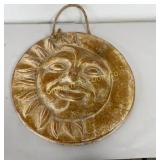 Terracotta 19' Sun & Moon Face Wall Decor