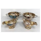VTG Sambonet Italy Gravy Boats & 8ï¿½' Pedestal