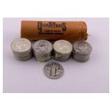 Roll of Silver Quarters Various Dates 1930's Thru