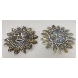 14' Terracotta Decorative Sun Face Wall Decor