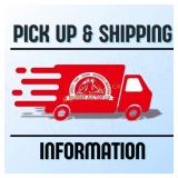 Pick Up & Shipping Info - PLEASE READ!