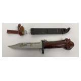 VTG Romanian Bayonet w/ Metal Scabbard, 5 7/8'