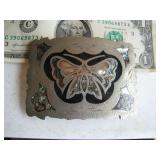 Butterfly Beltbuckle 100% Handcrafted Denver Colo