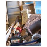 Box lot of misc household decor, collectibles