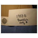 1953D Franklin Half dollar