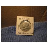 1968 Uncirculated Silver Kennedy half dollar